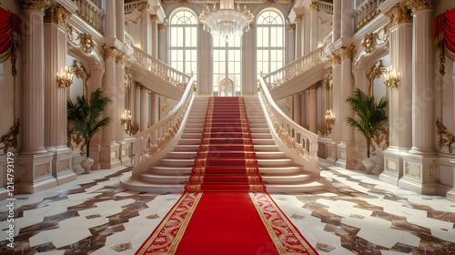 Grand Staircase with Red Ca...