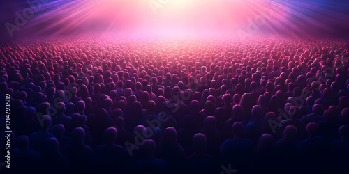 Large Crowd Gathers Under B...
