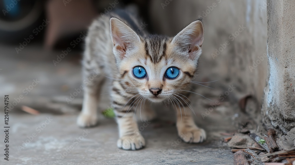 Siamese cat with blue eyes Siamese cat with blue eyes