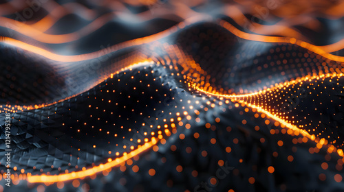 Abstract 3D Dark Landscape ...