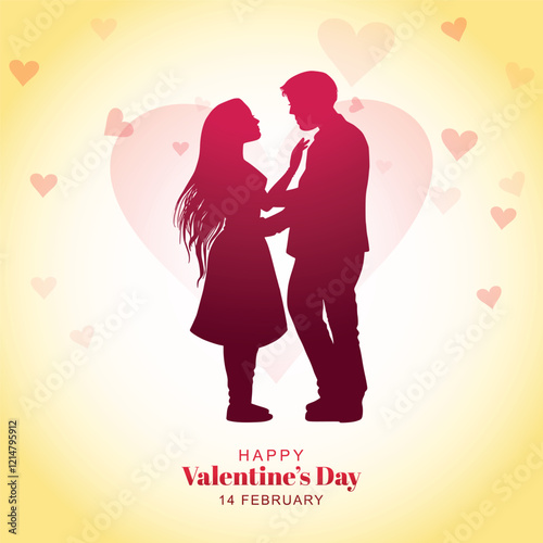 Happy valentines day creative concept 14 february celebration card background