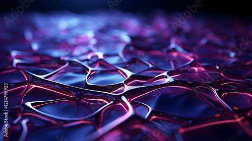 Abstract 3D Render of Gloss...