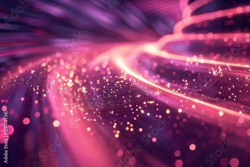 Abstract Pink and Purple Ba...