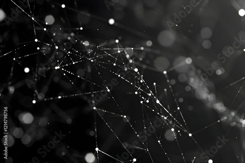 Abstract 3D Network Connect...