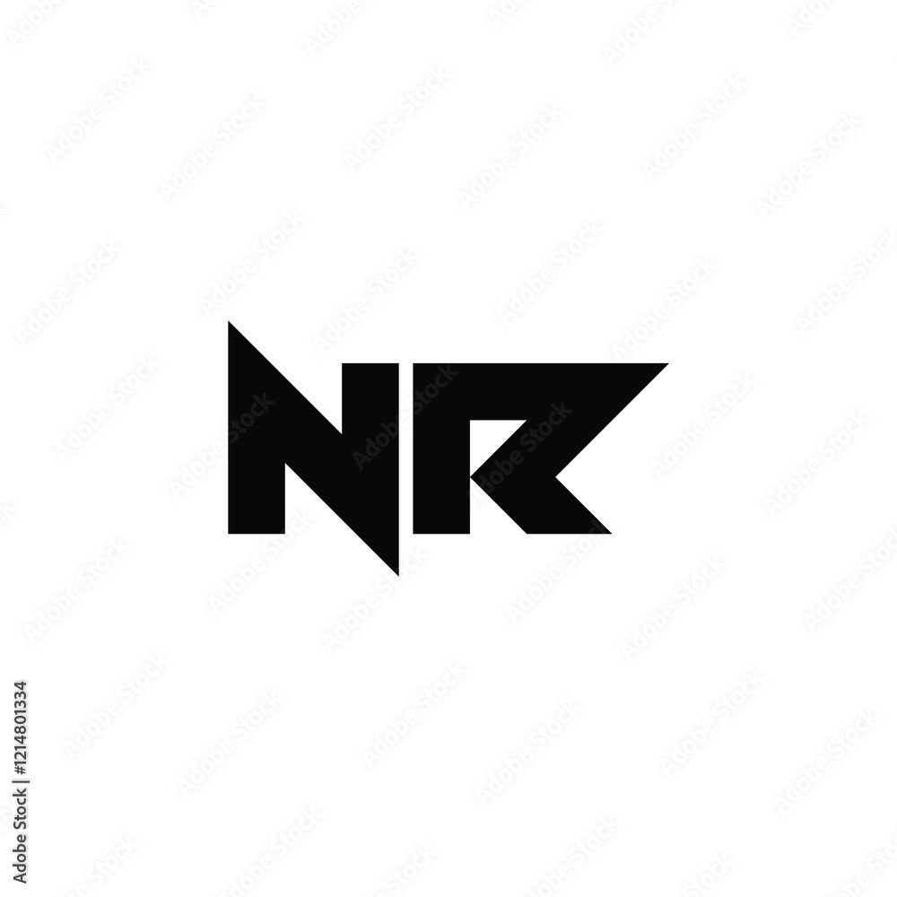NR monogram logo design letter text name symbol monochrome logotype alphabet character simple logo NR monogram logo design letter text name symbol monochrome logotype alphabet character simple logo