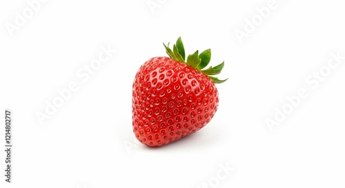 Wallpaper Mural Fresh Red Strawberry Fruit Healthy Food Isolated on White Background Torontodigital.ca