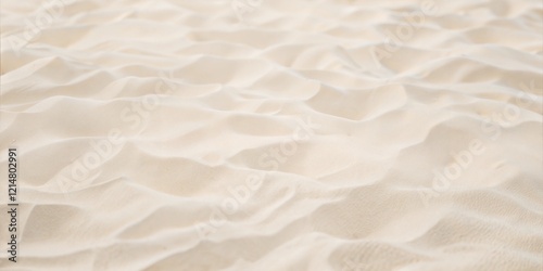 Serene White Sand Landscape - Minimalist Summer Holiday Background