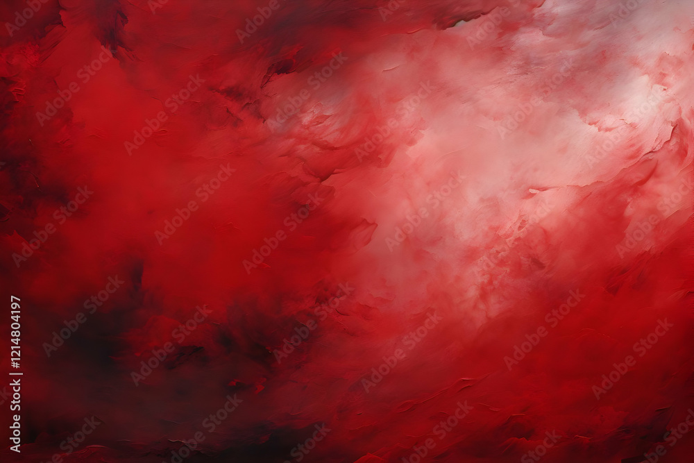 Obraz premium Abstract Red Background with Textured Brushstrokes Creates Dramatic Mood Beautifully