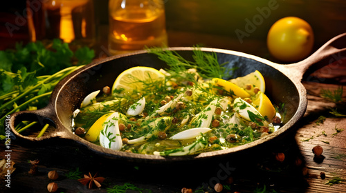 Marinated Fish with Herbs, ...