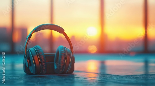 A premium headset placed in a travel case, ready for adventures.