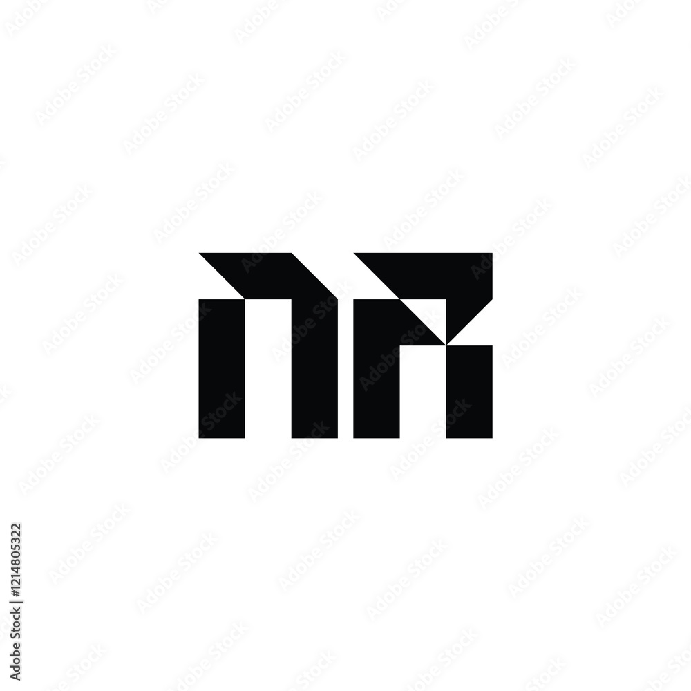 NR monogram logo design letter text name symbol monochrome logotype alphabet character simple logo NR monogram logo design letter text name symbol monochrome logotype alphabet character simple logo