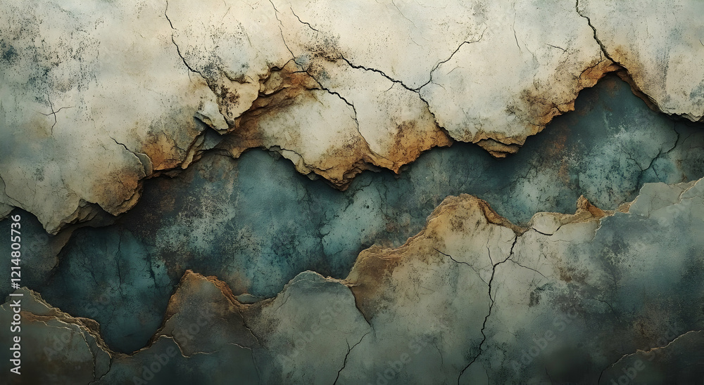 Abstract Cracked Texture: A Study in Earthy Tones Abstract Cracked Texture: A Study in Earthy Tones