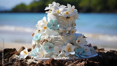 Elegant Tiered Wedding Cake...