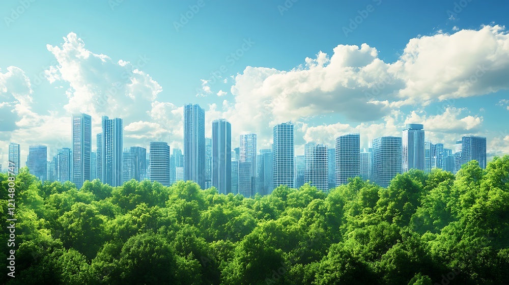 Obraz premium Clean and green environment with a focus on environmental sustainability