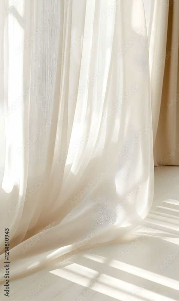 Sunlit Sheer Curtains: A Study in Light and Texture Sunlit Sheer Curtains: A Study in Light and Texture