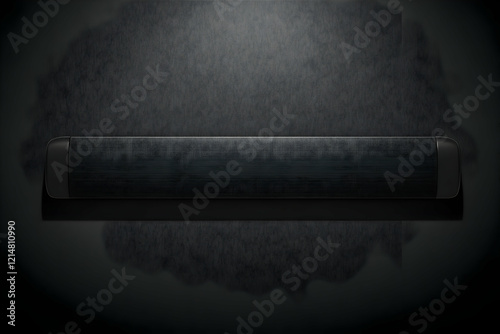 Black soundbar speaker rest...