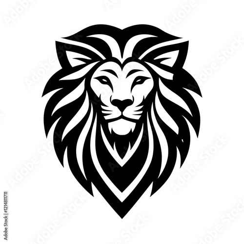Golden Lion Head Logo: High-End Automotive & Financial Design