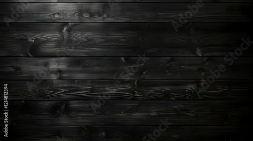 Dark Wooden Planks Form a T...