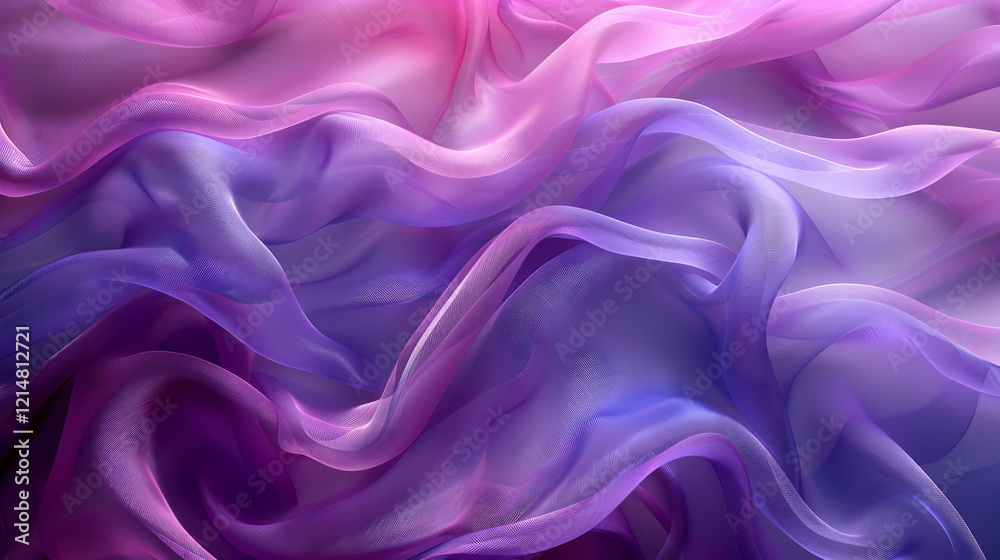 Fototapeta premium Flowing Purple and Pink Abstract Background Creates a Smooth, Elegant Texture