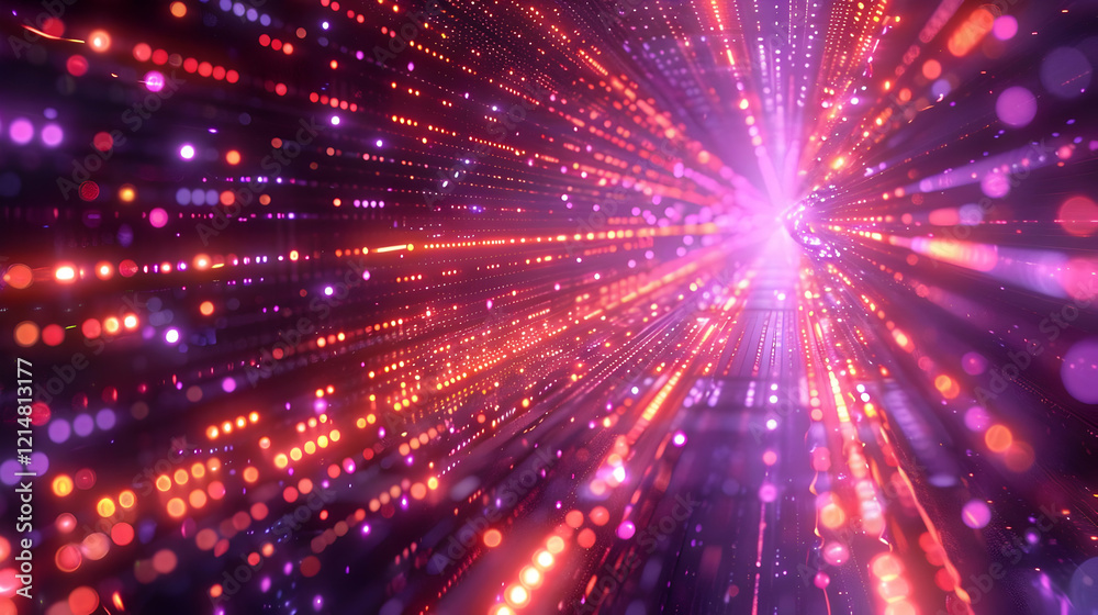 Abstract Background with Pink and Orange Lights Creating a Dynamic Visual Experience. Abstract Background with Pink and Orange Lights Creating a Dynamic Visual Experience.