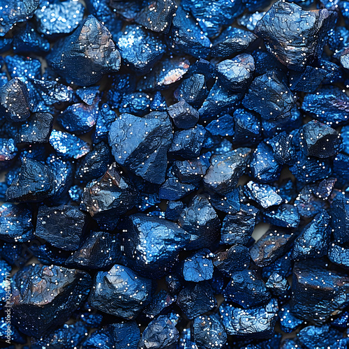 Deep Blue Crystal Texture w...