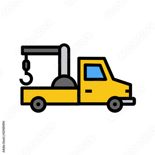 tow truck icon design