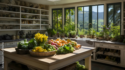 Bright kitchen showcases fr...