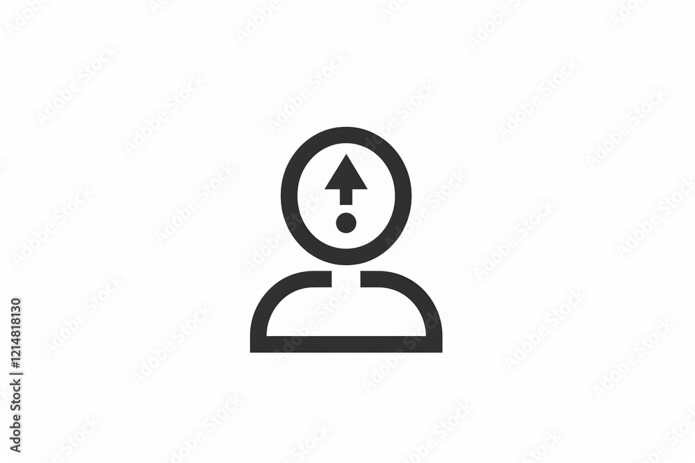 Icon: Person with upward arrow, indicating growth or progress. Icon: Person with upward arrow, indicating growth or progress.