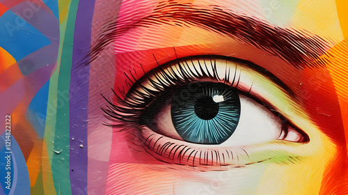 Vibrant Eye Mural Captures ...