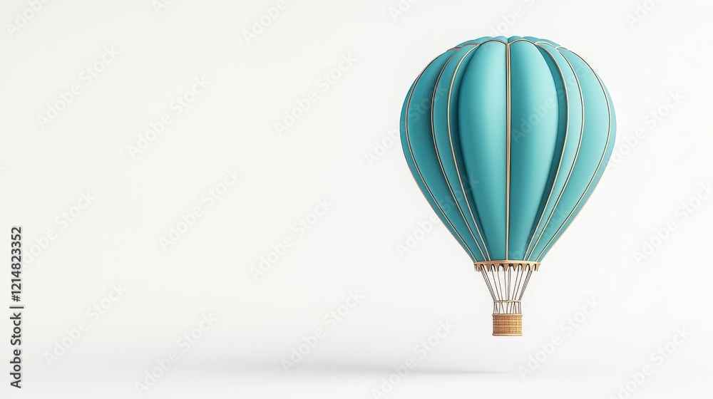 A stylish hot air balloon in a serene, minimalist setting. Perfect for travel and adventure themes, evoking freedom and exploration in the sky. A stylish hot air balloon in a serene, minimalist setting. Perfect for travel and adventure themes, evoking freedom and exploration in the sky.