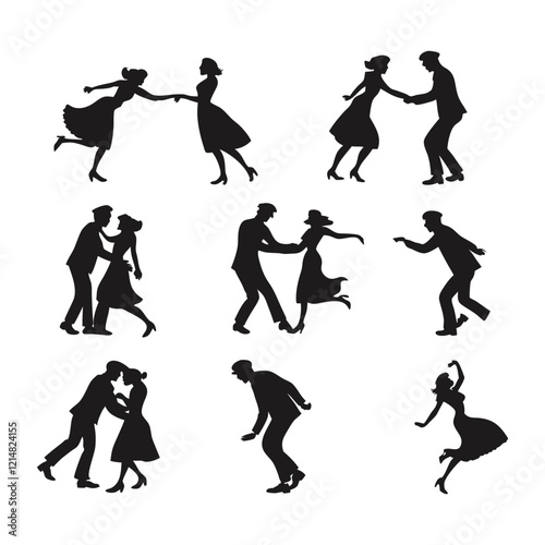 couple dancing silhouette