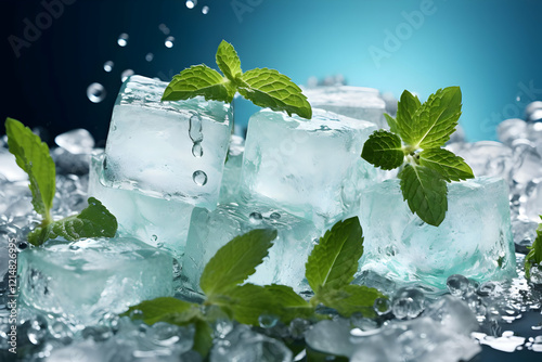 Ice Cubes Melting with Fres...