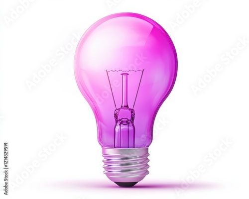 A symbolic glowing lightbulb indicating innovative call handling strategies. photo