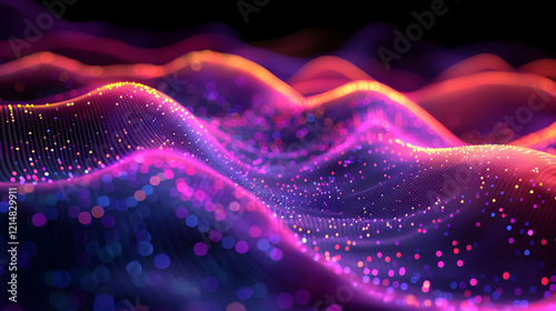 Abstract 3D Background with...
