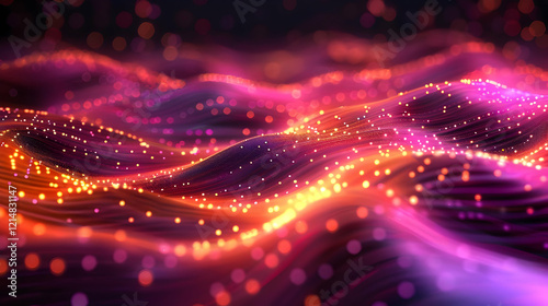 Abstract 3D Background with...