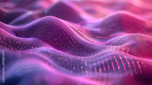 Abstract 3D Pink and Purple...