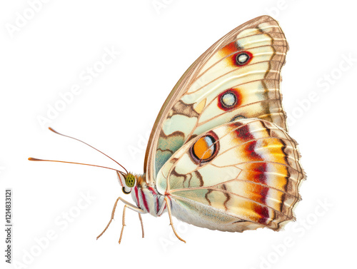 Isolated Butterfly Side View