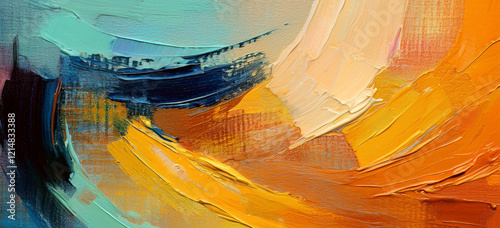 abstract background art painting colorful paint on canvas.