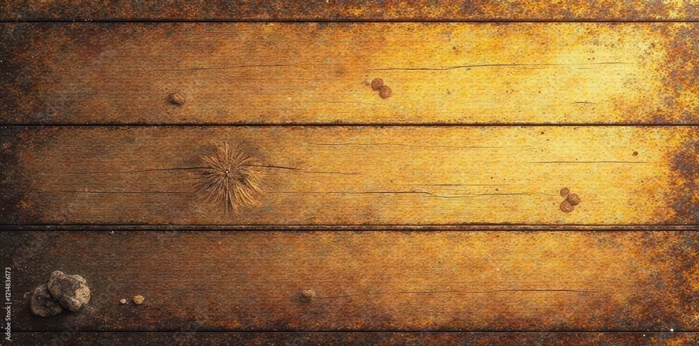 Fototapeta premium Sun-drenched faded wood grain texture, antique charm , antique, old wood