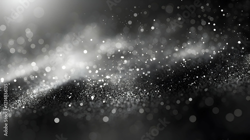 Abstract Silver Particles F...