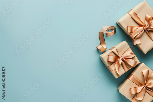 Beige Gift Boxes with Shiny...