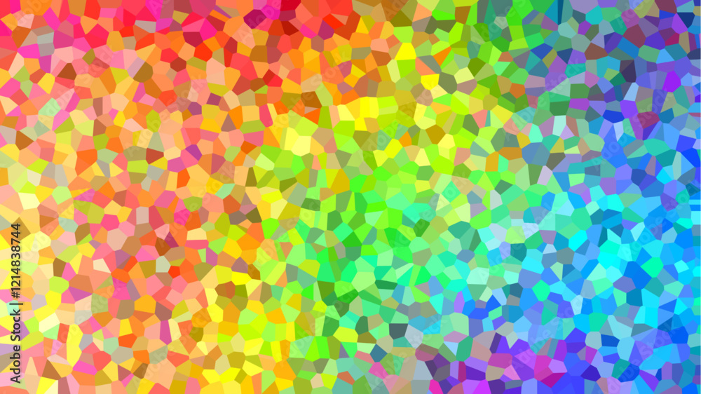 Multicolor abstract modern mesh crystal texture.