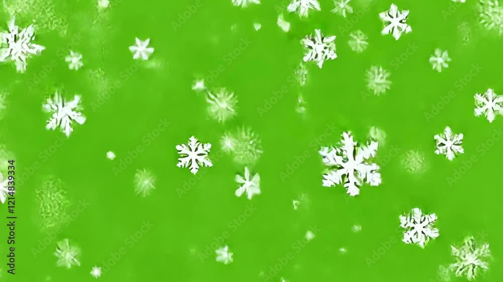 Falling Snow on Green Screen Background 4K. Isolated Snowfall and Snowflakes on a Green Screen. Chroma Key Green Screen Alpha Channel Background. Motion Graphic Video Animation Falling Snow on Green Screen Background 4K. Isolated Snowfall and Snowflakes on a Green Screen. Chroma Key Green Screen Alpha Channel Background. Motion Graphic Video Animation