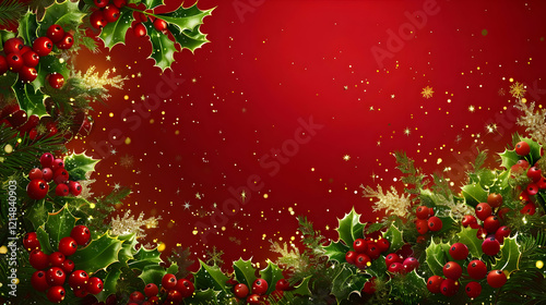 Christmas Holly Berries and...