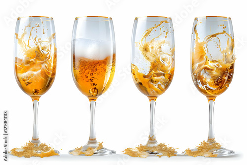 Four Wine Glasses Showcase ...