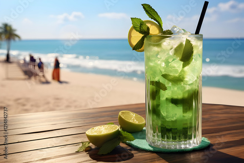 Refreshing Green Cocktail S...