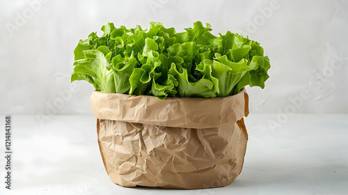 Fresh Green Lettuce Stands ...