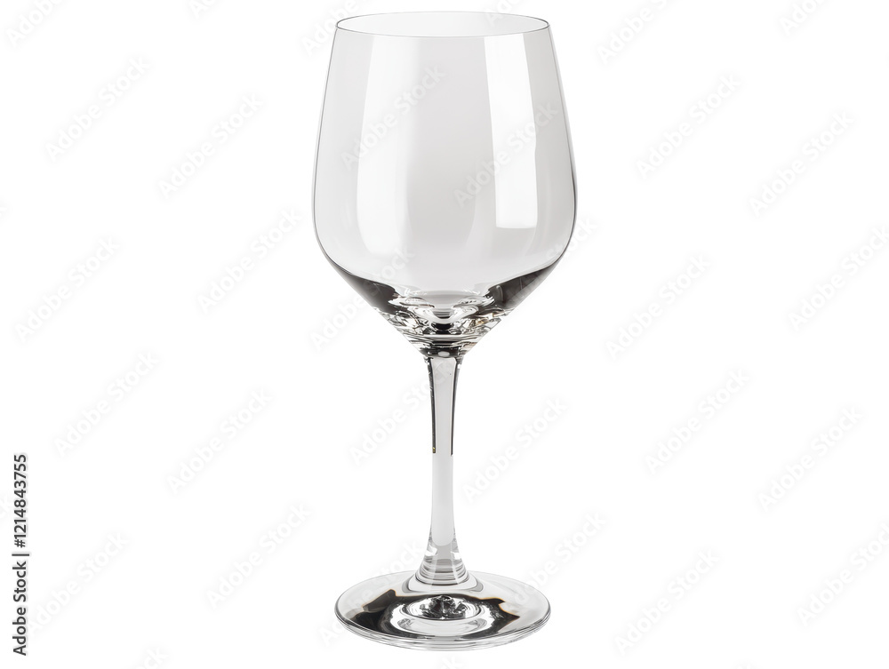 Isolated Empty Wine Glass Clear Stemware Isolated Empty Wine Glass Clear Stemware