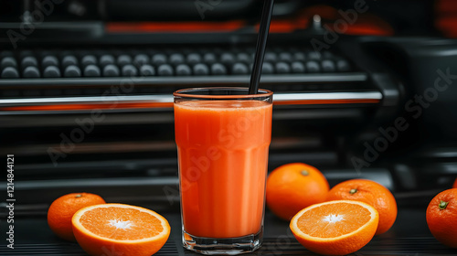 Glass of Fresh Orange Juice...