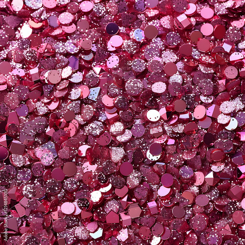 Pink Sequins Glitter Close-...